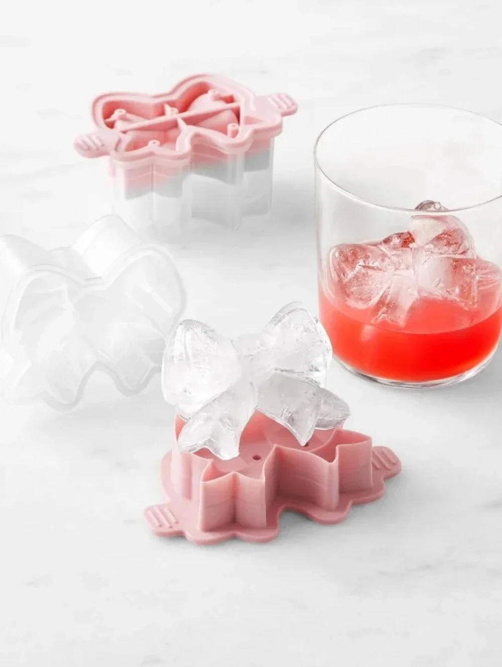 Williams Sonoma Pink Flower Ice Mold Set